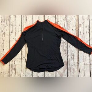 Under Armour Red and Black Fitted Top